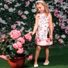 女の子服のためのプリンセスドレスキャラクタープリントローブフィレットコスチューム子供服2021ブランドの女の子のドレス子供Q0716