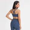 L-002 Butter-Soft Sports Bra Yoga Outfits Kobiety moda przyjazna dla skóry topy seksowne zbiornik krzyżowy Klasyczna kamizelka fitness dam