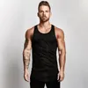 Topos de tanques masculinos personalizam com seu próprio logotipo treino casual singlets sem mangas moda malha Mens Top Fitness Marca Gym Stringer Stringer