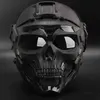 2021 CS Field Tactical Equipment Adapter Tactiacl Paintball Game Helmet Airsoft Skull Skul Peleton Maska Ochronna pełna twarz W29393297