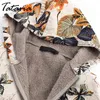 Tataria veste d'hiver pour femmes sweats à capuche imprimer Parka femmes manteau femme velours épaissir 210514