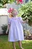 Enfant Filles Espagnol Boutique Robe Coton À Manches Courtes Bébé Fille Robes Smockées Soeur Vêtements Infantile Anniversaire 210615