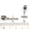 100st White Rhinestone Sword Shaped Charm Dangle Pärla för smycken Making Armband Halsband Fynd 12mm*31mm9856354