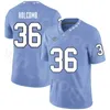 Chen37 College NCAA Football North Carolina Tar Heels Cole Holcomb Jersey Chazz Surratt Ryan Switzer Marquise Williams Mack Hollins Navy Blue White