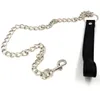 BDSM Escravo Aço Inoxidável Collar com Chain Adult Bondage Restripts Dispositivo Brinquedos sexuais para Masculino e FMALE