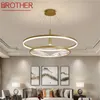 Lampes suspendues BROTHER Lights Luminaire LED Décoration de luxe contemporaine pour la maison Salon Salle à manger