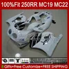 Verkleiningsinjectie Mold voor Honda Wit Glanzend CBR 250CC MC19 88-89 CBR 250RR 250 RR CC 250R 1988-1989 112HC.75 CBR250RR 88 89 CBR250 RR CC 1988 1989 OEM Full Bodys Kit