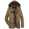 Зимняя куртка мужчины плюс размер 5XL 6XL хлопок мягкая теплый парку Парка повседневная из искусственного меха с капюшоном длинный мужской куртку ветровка мужчин 211217