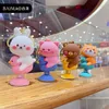 2021 New Cartoon Epoxy Animal Shaker Series Keychain Female Cute Creative Couple Key Chain Car Decoration Pendant Gifts G1019