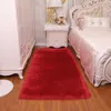 Pluche tapijt slaapkamer vacht imitatie wol bed bed onregelmatige deken wasbaar stoel rechthoekige kussen8651757