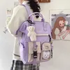 SEETIC Borse da scuola alla moda per ragazze adolescenti Zaino impermeabile Kawaii Donna 211026