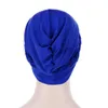 Muçulmano europeu e americano headwear monocromático única trança headgear leite indiano headband hijab caps mulheres turbante envoltórios