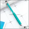 Długopisy Ballpoint Pisanie Materiały Office School Business Industrial 23 Kolor Bling Crystal Pen Creative Pilot Stylus Dotyk do papeterii St