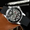 Relojes para hombre, todos los diales, movimiento de cuarzo japonés, cronógrafo, reloj para hombres, correa de goma, reloj de pulsera deportivo exterior, resistente al agua, luminoso, a3485