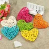 6/10pcs Rattan Heart Sepak Takraw Colorful Ball Wedding Party Love Valentines Day Decor DIY Home Table Decoration Y0730