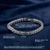 Uilz Zircon Rome Bride Wedding Bracelet & Bangles Hip Hop Jewelry Cut 5.0 Mm Cz Tennis Bracelets for Women/men Party Uilzbp051