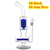 16.5 inch hoge dab rig bong waterpijp ijsvanger glas beker bong arm boom percolator honingraat waterpijp met tabak kom