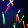 Strings Zonne-energie 20 30 50 LED Meteor Douche Outdoor Buis Lampen Kerst Bruiloft String Fairy Lights Tuin Decoratie