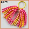 Girl 6" Korker Ponytail Holders Curly Ribbons Streamers Corker Hair Bobbles Bows Flower elastic School Boosters Headwear