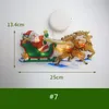 Ornements de Noël Noël Pendentif Suspendu Lumière LED Père Noël Cerf Bonhomme De Neige Pour La Maison Fenêtre Décoration Enfants Cadeau