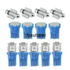 13pcs Blue LED Lights Car Tuning Interior Inside Decorative Lamp Dome Map Door License Plate Lights Bulbs Car Products