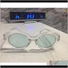 Fashion Aessories Oval Sunglasses Women Men Oversized Sun Glasses Glitter Lenses Candy Colorf Crystal Frame Sunglass Uv400 Drop Delivery 202