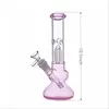 DHL gratuit Pipe à eau en verre Bong le moins cher Dab Rig bras arbre perc filtre rose recycleur ashcatcher bongs avec tuyau de brûleur à mazout 10,5 pouces