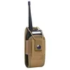 Bilarrangör midje Bawaistväska för Radio Walkie Talkie Holder Pocket Portable Interphone Holster Carry Outdoor Camping