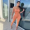 2021 Sexy Jumpsuit Mulheres Macacões Verão Nova Moda Casual Cintas Plissadas Bodysuit 135