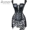 NXY Sexy Set Hollow Out Black Court Lacewomen Sexy Slim Bustier Leather Bielizna Pant ControlTop Gorsety Gorsety Borsage Bustier Sukienka Shaper 1129