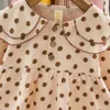 Cute Baby Girl Clothes Autunno Primavera Girls Princess Dress Lovely Long Dot Abiti da festa Abbigliamento infantile 210611