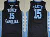 NCAA North Carolina Tar Heels 23 Michael Vince Carter 15 Jersey Mens Unc College Barnes Berryii Maye Basketball Jerseys Black White Blue University