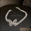 Chokers Necklaces & Pendants Jewelrychokers Fashion Exaggerates Individual Character To Set Drill Butterfly Necklace Choker Of Short Money W