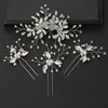 Hårklämmor Barrettes Ly Bridal HeadBness Set Pin Hairpin Kit Handmade utsökta superfe -tillbehör för flickor dagligen slitage