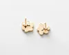 NEW pet cat dog lover paw print stud earrings Puppy Memorial Minimalist earring cute animal footprint gold silver plated earrings free ship