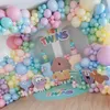 135 stks Regenboog Macaron Balloons Garland Arch Kit Pastel Baby Douche Verjaardag Bruids Douche Ice Cream Kids Party Decor Ballonnen 210626