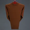 Thoshine Marka Zimowe Mężczyźni Dzianiny Swetry 95% Cashmere Mężczyzna Ciepły Sweter Wełny Thermal Podstawowe Solid Color Pullover Bluzy 210918