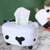 Nette Dual Zweck Kalb-förmigen Tissue Box Zahnstocher Box Kreative Wohnzimmer Esszimmer Büro Desktop Tissue Box Papier Boxen