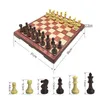 高品質の磁気チェスの大きい高級模造マホガニーチェスの木のチェスのおもちゃのプラスチック高い衝撃プラスチック