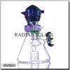 Fookah Four Colors Ghost Face Bongs Eye of the Angel Oil Rigns Cool Glass Water Pipe Bong Dab Rig na sprzedaż 14mm staw