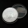 100pcs Vergulde Bitcoins Munt 404015mm Collectible Kunstcollectie Cadeau Fysieke herdenkingsmunt Casascius Bit BTC Metaal Antiqu2421267