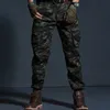 Khaki casual broek van hoge kwaliteit mannen Militaire tactische joggers camouflage laadbroek multi-pocket modes zwarte leger broek 211006