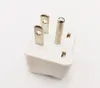 High Quality White Color 10A 250V Universal Power Plug Adapter Italy Switzerland India EU US AU Female to USA 3Pin Male Travel Charger Converter/5PCS