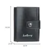 Card Holders 2022 Business Id Holder Men Women Solid Color Vintage Box PU Leather High Quality Portable Wallet