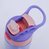 16oz Plastic Kids Water mug With Duck Billed Straw Mouth Leakproof Student Bottles PP Portable Child Sport Kettle T500510