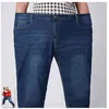 Jeans Stretch Hommes Denim Mens Jean Homme 48 52 Plus Taille Grand Pantalon Lâche Bleu Roupas Calca Masculina Modis Ropa 210716