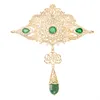Pins, broscher Stor storlek Marockansk stil Smycken Brosch Classic Hollow Crystal med Rhinestone Arabic Wedding