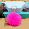 8 CM Imitation Lapin Boules De Fourrure Porte-clés Pendentifs 26 Couleurs Artificielle Pom Boule Pendentif Vêtements Accessoires Livraison Gratuite