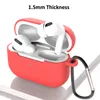 Case voor AirPods Pro met sleutelhanger volledige beschermende schokbestendige zachte siliconenhuid cover oortelefoons beschermer