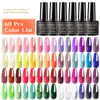 Kits d'art d'ongle Limegirl ensemble de vernis Gel de couleurs multiples 80 couleurs vernis Semi Permanent UV Led imbiber les laques couche de finition de Base